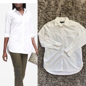 Banana Republic White Button Down Shirt